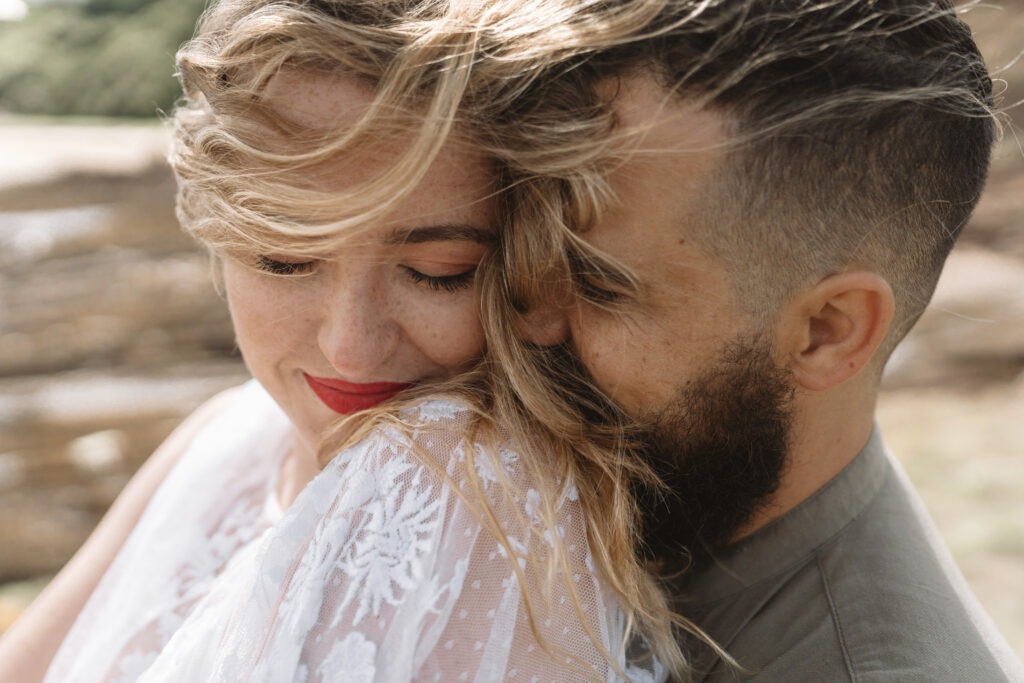 Intimate and emotive photography of bride and groom in Cape Town, Western Cape