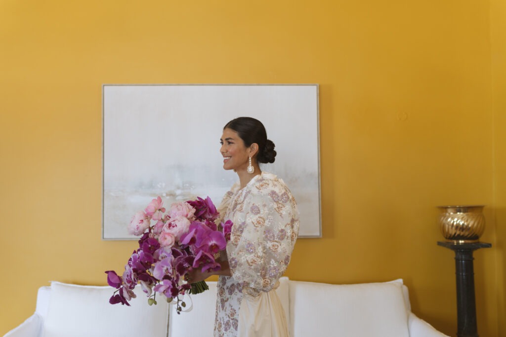Luxury and editorial photography of bride on her creative wedding day at Casia Labia in Cape Town