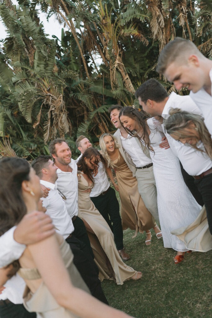 Fun candid photography of bridal party in Cape Town