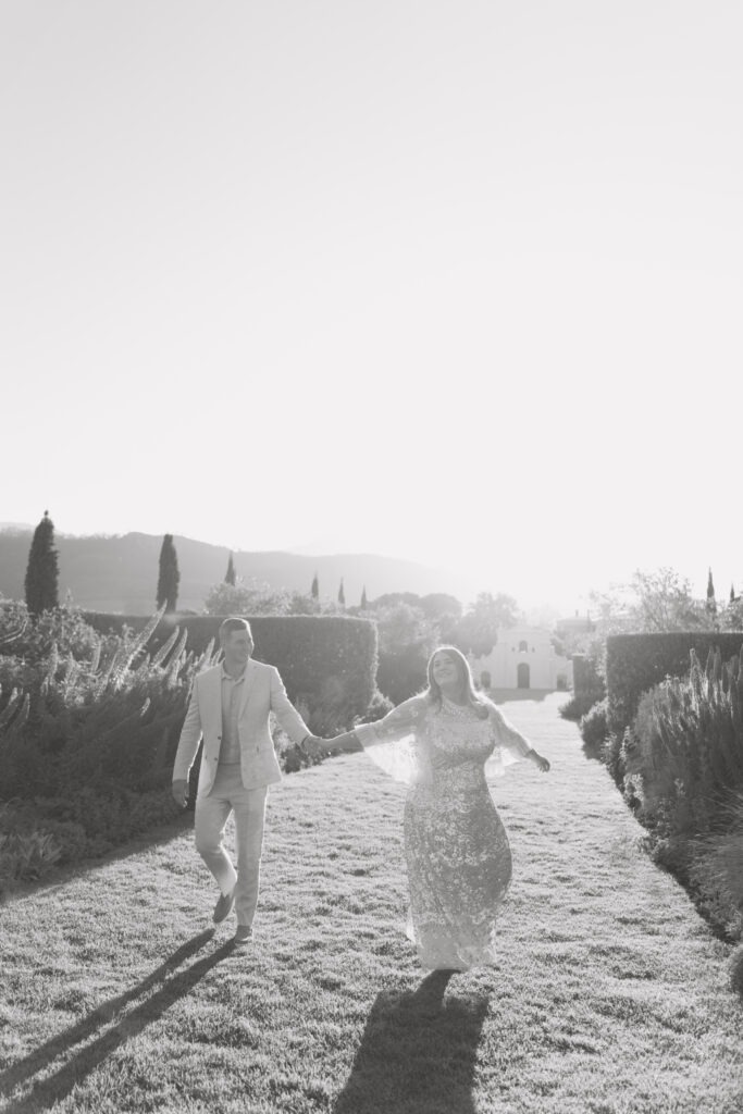 Candid photography of bride and groom in La Cotte, Franschhoek, Cape Town with natural light