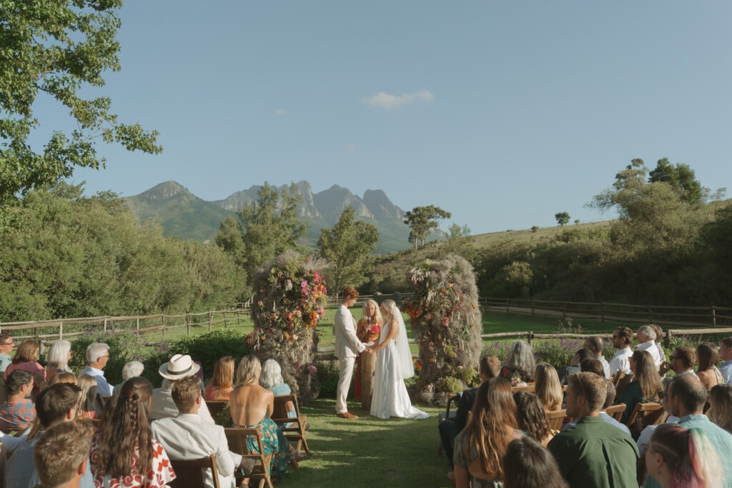 Wedding ceremony in Wellington and Cape Town Winelands